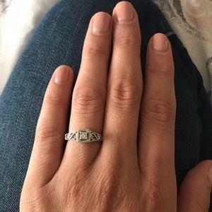 Sterling silver diamond ring 💍